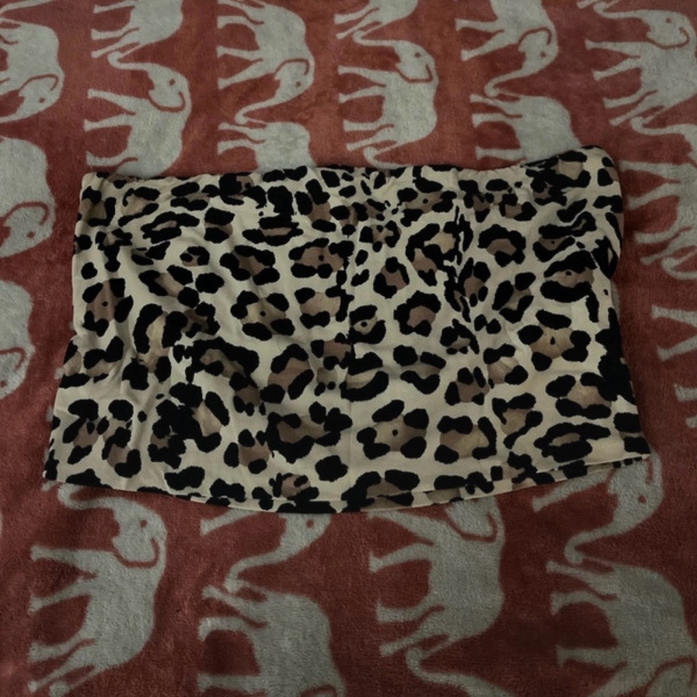 Leopard Print Mini Skirt